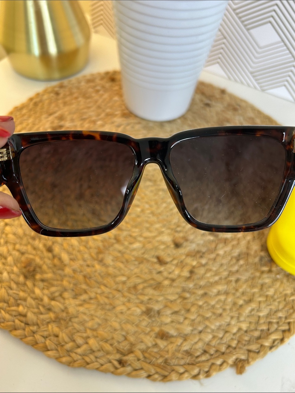 Marc Jacobs sunglasses-tan and black-57/16/145 - Picture 6 of 12